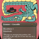 Lurking Crocodile (SLD-590) - Secret Lair Drop (Borderless)