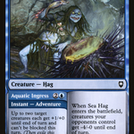 Sea Hag // Aquatic Ingress (CLB-095) - Commander Legends: Battle for Baldur's Gate