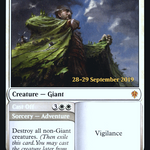 Realm-Cloaked Giant // Cast Off (PRE-26S) - Throne of Eldraine Promos Foil