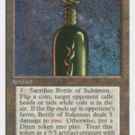 Bottle of Suleiman (4ED-) - Fourth Edition