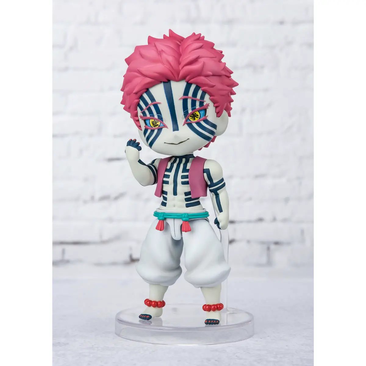 Mini Demon Slayer Akaza figure from THE MIGHTY HOBBY SHOP, detailed Figuarts mini-figure showcasing Akaza's features.