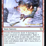 Tundra Fumarole (PRE-156S) - Kaldheim Promos: (snow) Foil