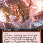 Thundering Raiju (NEO-472) - Kamigawa: Neon Dynasty: (Extended Art)