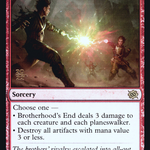 Brotherhood's End (PRE-128) - The Brothers' War Promos Foil
