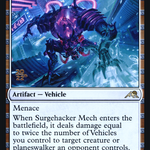 Surgehacker Mech (PRE-260S) - Kamigawa: Neon Dynasty Promos Foil