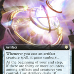 Lux Artillery (ONC-041) - Phyrexia: All Will Be One Commander: (Extended Art)