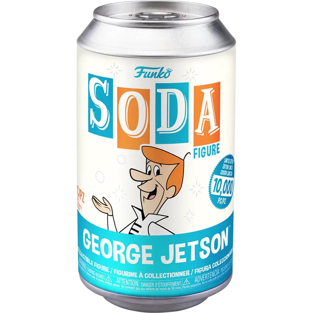 Vinyl SODA figure of George Jetson from The Jetsons cartoon series, collectible toy by THE MIGHTY HOBBY SHOP.