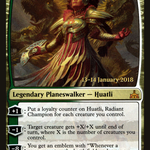 Huatli, Radiant Champion (PRE-159S) - Rivals of Ixalan Promos Foil