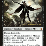 Drana, Liberator of Malakir (PRE-109S) - Battle for Zendikar Promos Foil