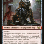 Komainu Battle Armor (NEC-021) - Neon Dynasty Commander