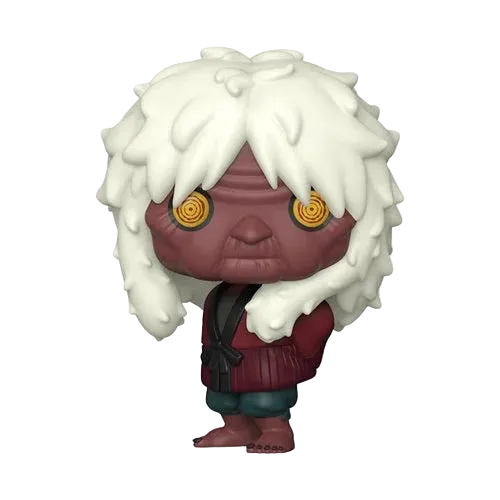 Funko Pop! vinyl figure with white hair and red outfit on a white background