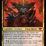 Sauron, the Lidless Eye (LTR-288) - The Lord of the Rings: Tales of Middle-earth Foil