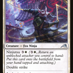Blade-Blizzard Kitsune (NEO-005) - Kamigawa: Neon Dynasty
