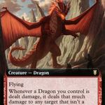 Wrathful Red Dragon (CLB-585) - Commander Legends: Battle for Baldur's Gate: (Extended Art)