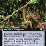 Staff of Titania (BRC-050) - The Brothers' War Commander: (Extended Art)