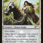 Knight Exemplar (MEDIA-0A7) - Magic 2011 Promos Foil