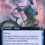 Haughty Djinn (DMU-394) - Dominaria United: (Extended Art)