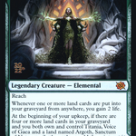 Titania, Voice of Gaea (PRE-193S) - The Brothers' War Promos Foil