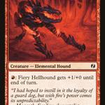 Fiery Hellhound (DDI-049) - Duel Decks: Venser vs. Koth