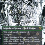 Thrun, Breaker of Silence (ONE-456) - Phyrexia: All Will Be One: (Showcase) (Borderless) Foil