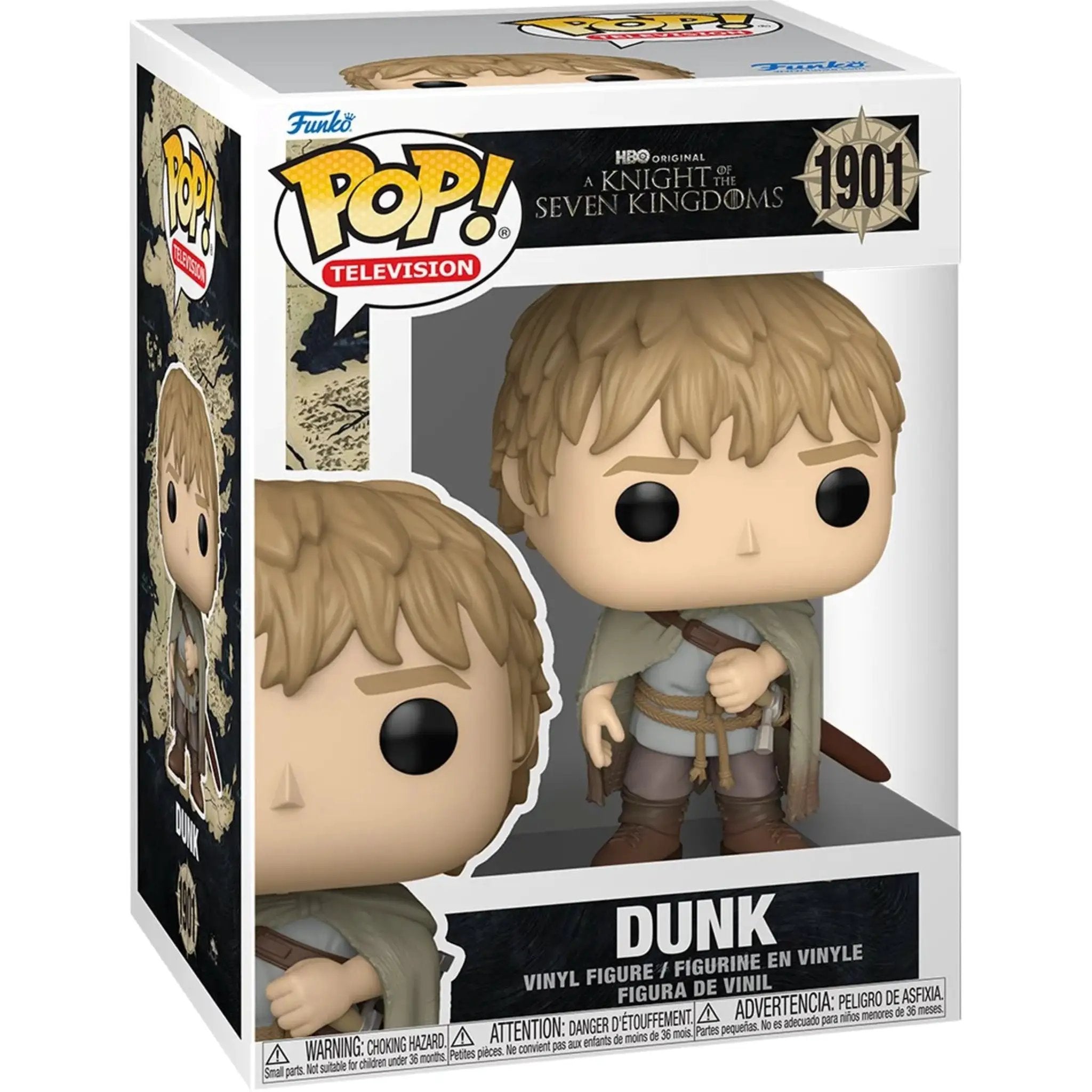 Funko Pop! vinyl figure of a Knight of the Seven Kingdoms with protector, collectible toy by EE Distribution, #1901.