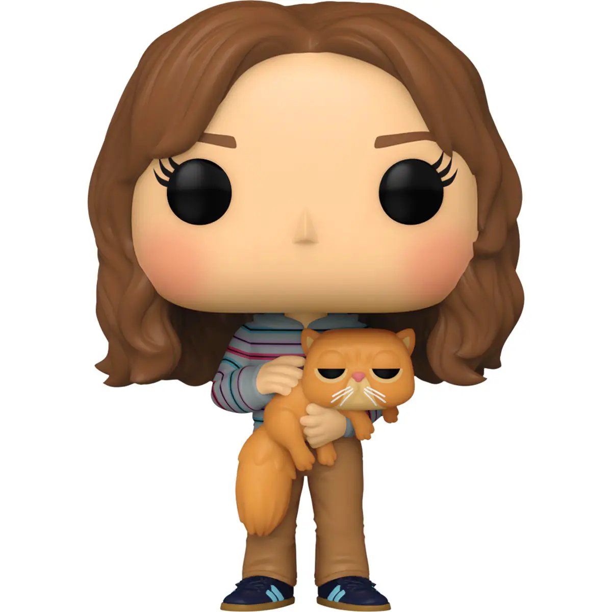 Pre-order POP! Harry Potter Hermione with Crookshanks collectible figure from THE MIGHTY HOBBY SHOP, featuring Hermione and her cat.
