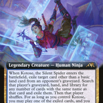 Kotose, the Silent Spider (NEO-490) - Kamigawa: Neon Dynasty: (Extended Art)