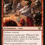 Unquenchable Fury (NEC-023) - Neon Dynasty Commander