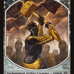 Golem (THS-010) - Theros Tokens: (enchantment)