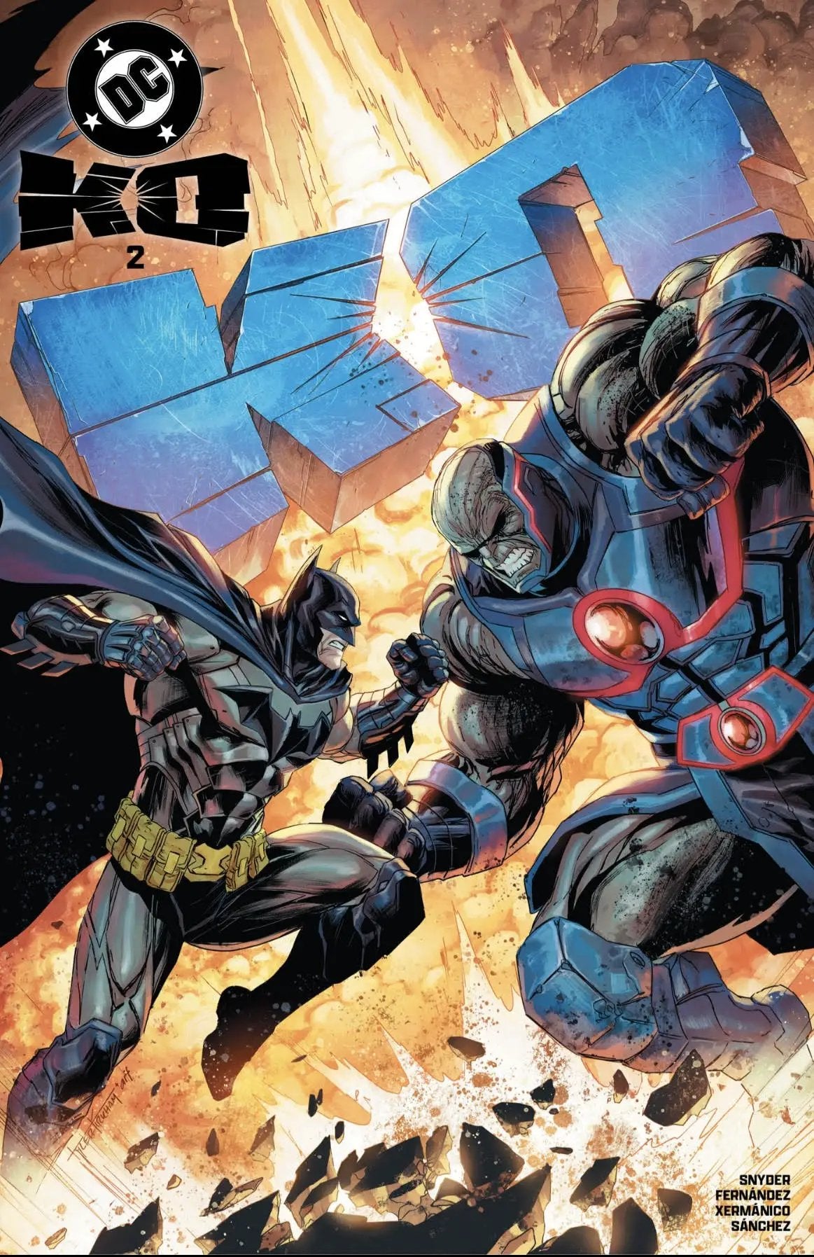 DC K.O. #2, TYLER KIRKHAM CARDSTOCK VARIANT by JAMS FORTRESS COMICS