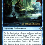 Search for Azcanta // Azcanta, the Sunken Ruin (PRE-74S) - Ixalan Promos: (compasslanddfc) Foil