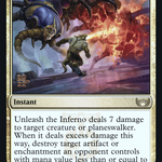 Unleash the Inferno (PRE-229S) - Streets of New Capenna Promos Foil