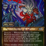 Radha, Coalition Warlord (MUL-185Z) - Multiverse Legends: (Showcase) Foil
