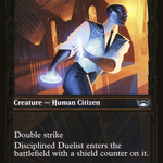 Disciplined Duelist (SNC-369) - Streets of New Capenna: (Showcase) Foil