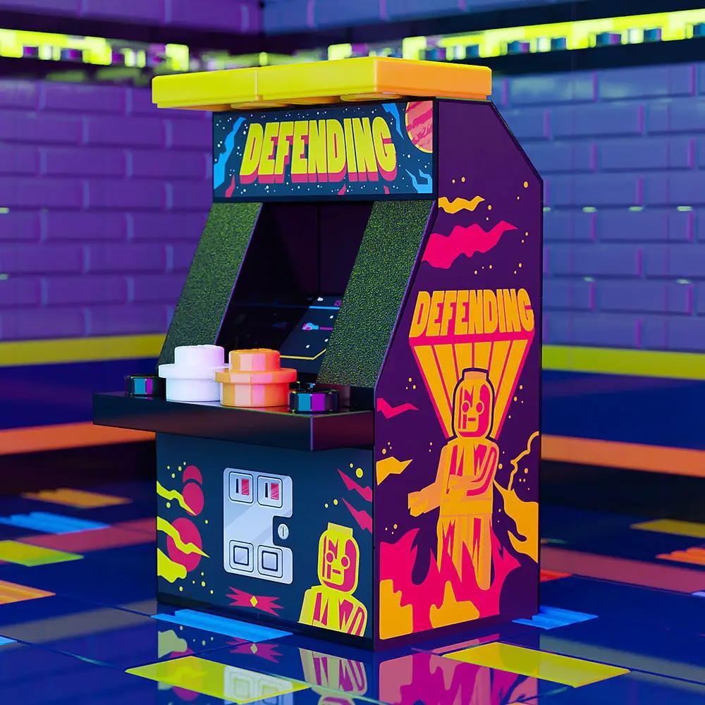 Defending Classic Arcade Machine by B3 Customs
