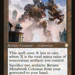 Metalwork Colossus (Retro Frame) (BRC-147) - The Brothers' War Commander: (tombstone)