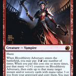 Bloodthirsty Adversary (PRE-129S) - Innistrad: Midnight Hunt Promos Foil