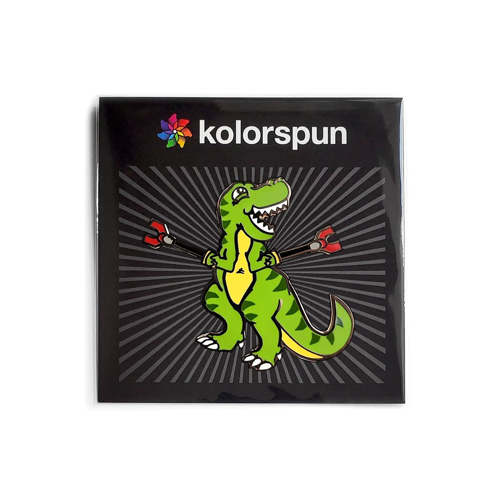 Unstoppable T-Rex Pin by Kolorspun