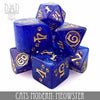 Modern cat-themed dice set featuring colorful, playful designs from DNDDICE.COM for tabletop gaming and fun.