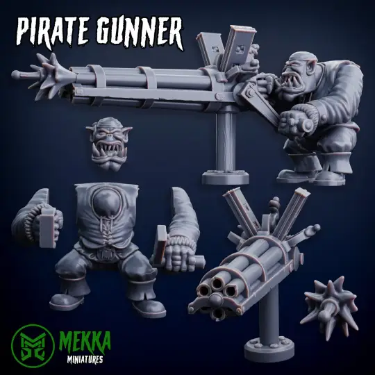 Copy of 3d Printed Orc Helmsman and Gunner by Mekka Miniatures by Last Hope Miniatures