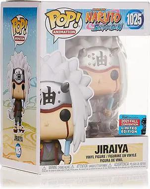 Jiraiya anime figure by THE MIGHTY HOBBY SHOP, detailed depiction of the character with vibrant colors and intricate design.