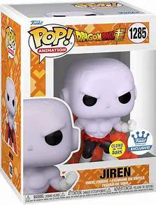 Jiren action figure from THE MIGHTY HOBBY SHOP, detailed pose with vibrant colors, showcasing character's strong stance and intricate design.