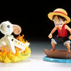 One Piece World Collectable Figure featuring Monkey D. Luffy and Going Merry ship from THE MIGHTY HOBBY SHOP