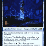 The Reality Chip (PRE-74S) - Kamigawa: Neon Dynasty Promos Foil