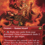 Grim Lavamancer (Borderless) (DMR-434) - Dominaria Remastered (Borderless)