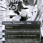 Kaya, Intangible Slayer (ONE-341) - Phyrexia: All Will Be One: (Showcase) (Borderless)