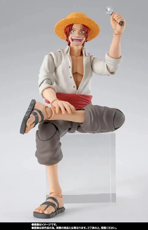 One Piece S.H.Figuarts Shanks and Monkey D. Luffy childhood action figures, highly detailed collectible figures from THE MIGHTY HOBBY SHOP