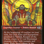 Valduk, Keeper of the Flame (MUL-154) - Multiverse Legends: (Showcase) Foil