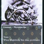 Blightbelly Rat (ONE-435) - Phyrexia: All Will Be One: (Showcase) Foil