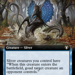 Taunting Sliver (CMM-759) - Commander Masters: (Extended Art)